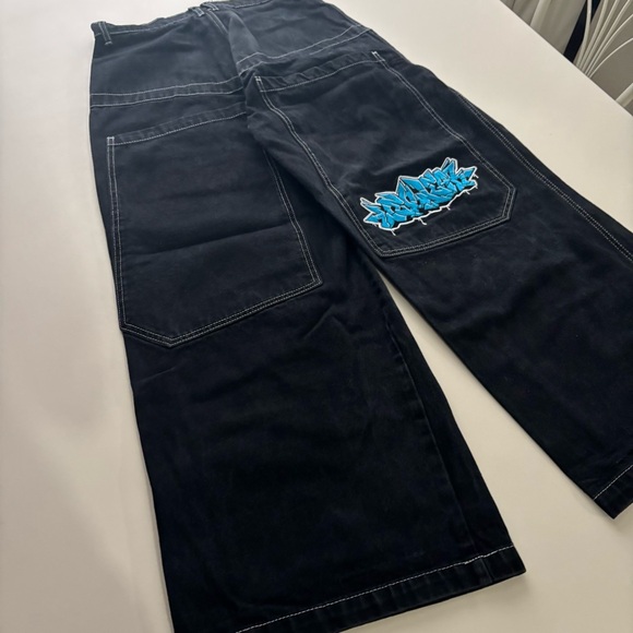 Wexwear (Jnco style) wide leg big pocket Y2K rave jeans - Picture 3 of 12